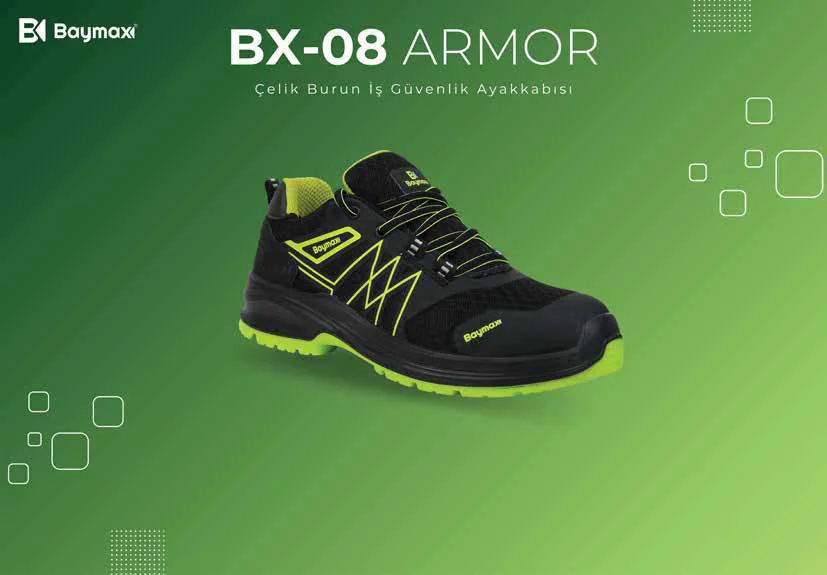 Baymax BX-08 Armor Çelik Burun İş Güvenlik Ayakkabısı