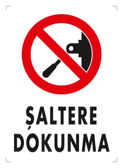 Şaltere Dokunma Levhası