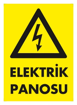 Elektrik Panosu Levhası (No 1107)