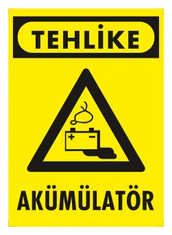 Tehlike Akümülatör Levhası