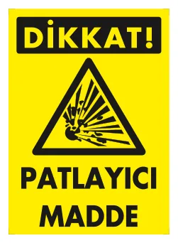 Patlayıcı Madde Levhası