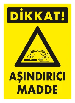 Aşındırıcı Madde Levhası