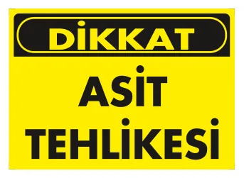 Asit Tehlikesi Levhası