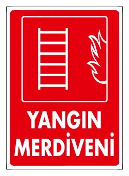 Yangın Merdiveni Levhası