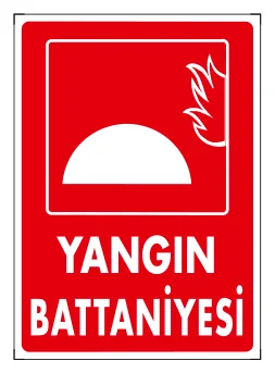 Yangın Battaniyesi Levhası