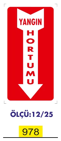 Yangın Hortumu Ok Levhası