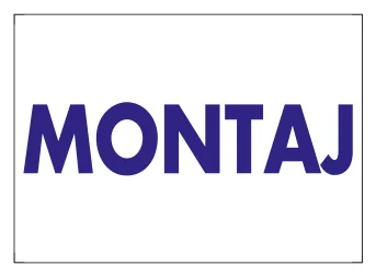 Montaj Levhası