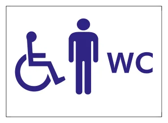 Engelli WC (Bay) Levhası