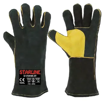 Starline E-170418C-SY Deri Takviyeli Eldiven
