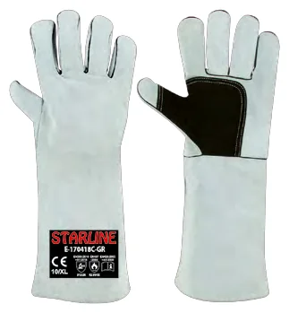Starline E-170418C-GR Deri Takviyeli Eldiven