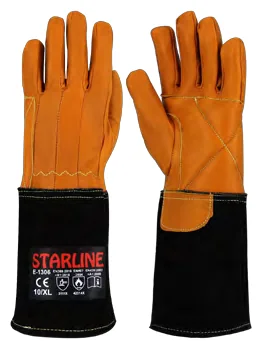 Starline E-1306 Cilt Deri Takviyeli Eldiven